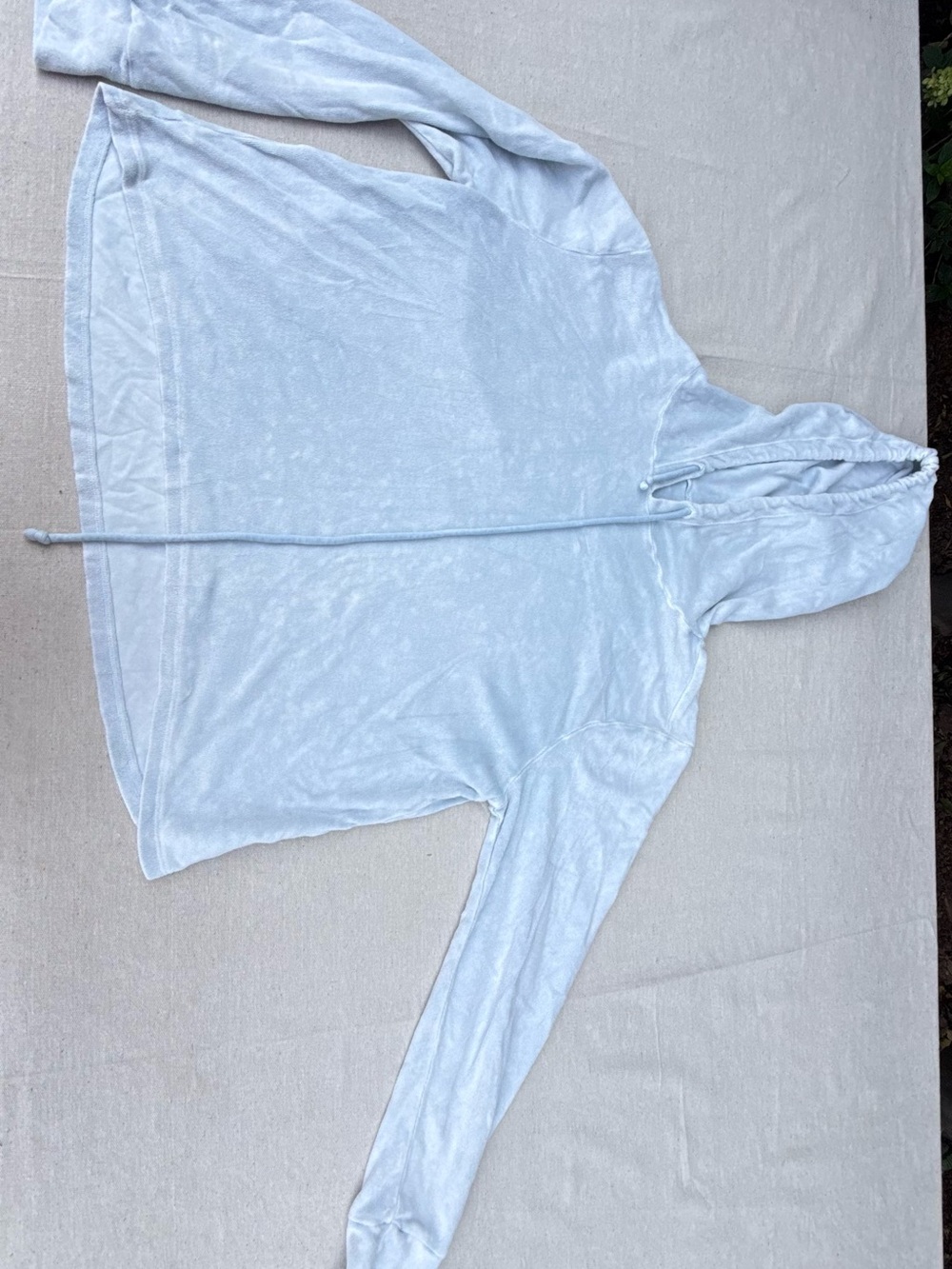 Light Blue Women's Hooded Pullover Sweater